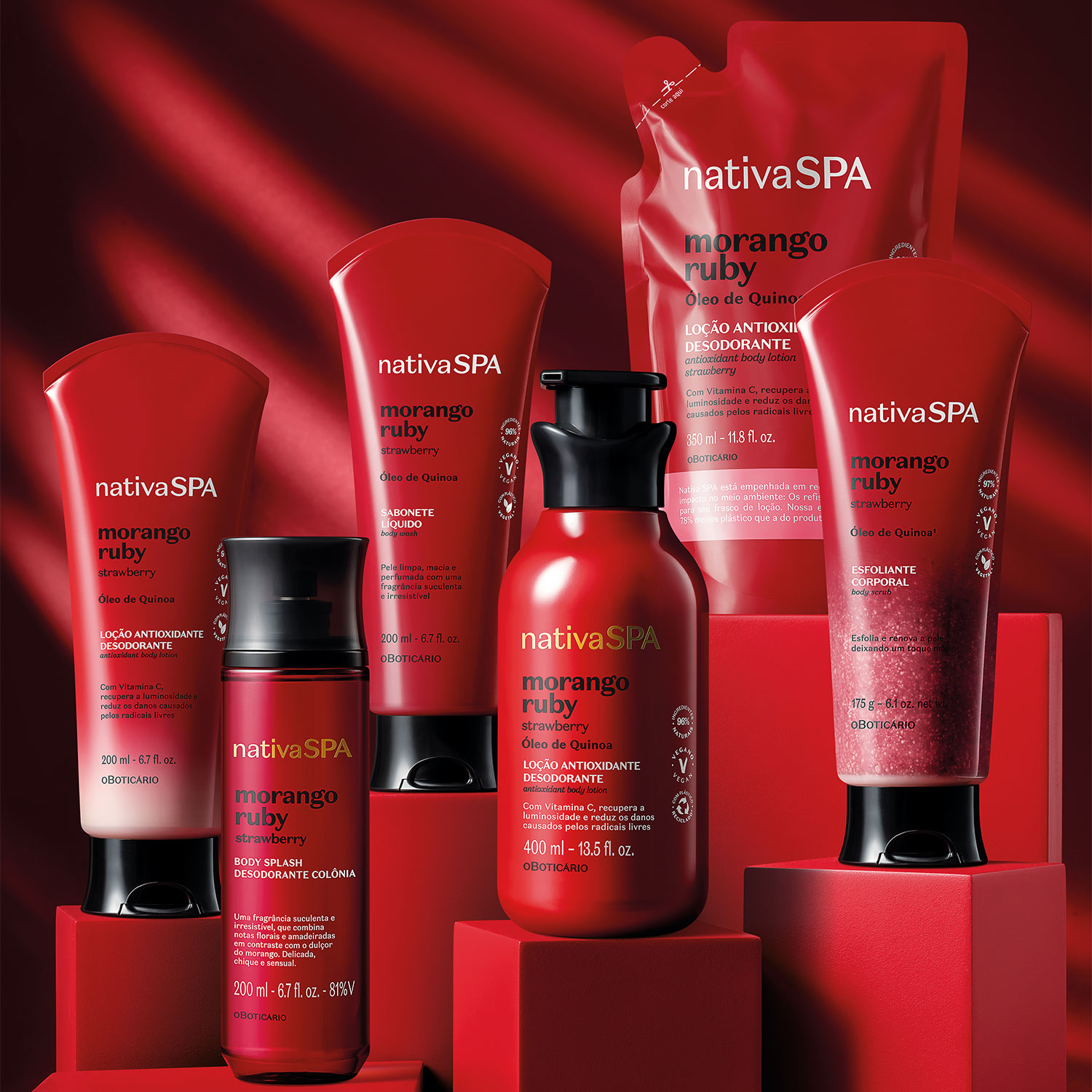 Esfoliante Corporal Nativa SPA Morango Ruby 175g