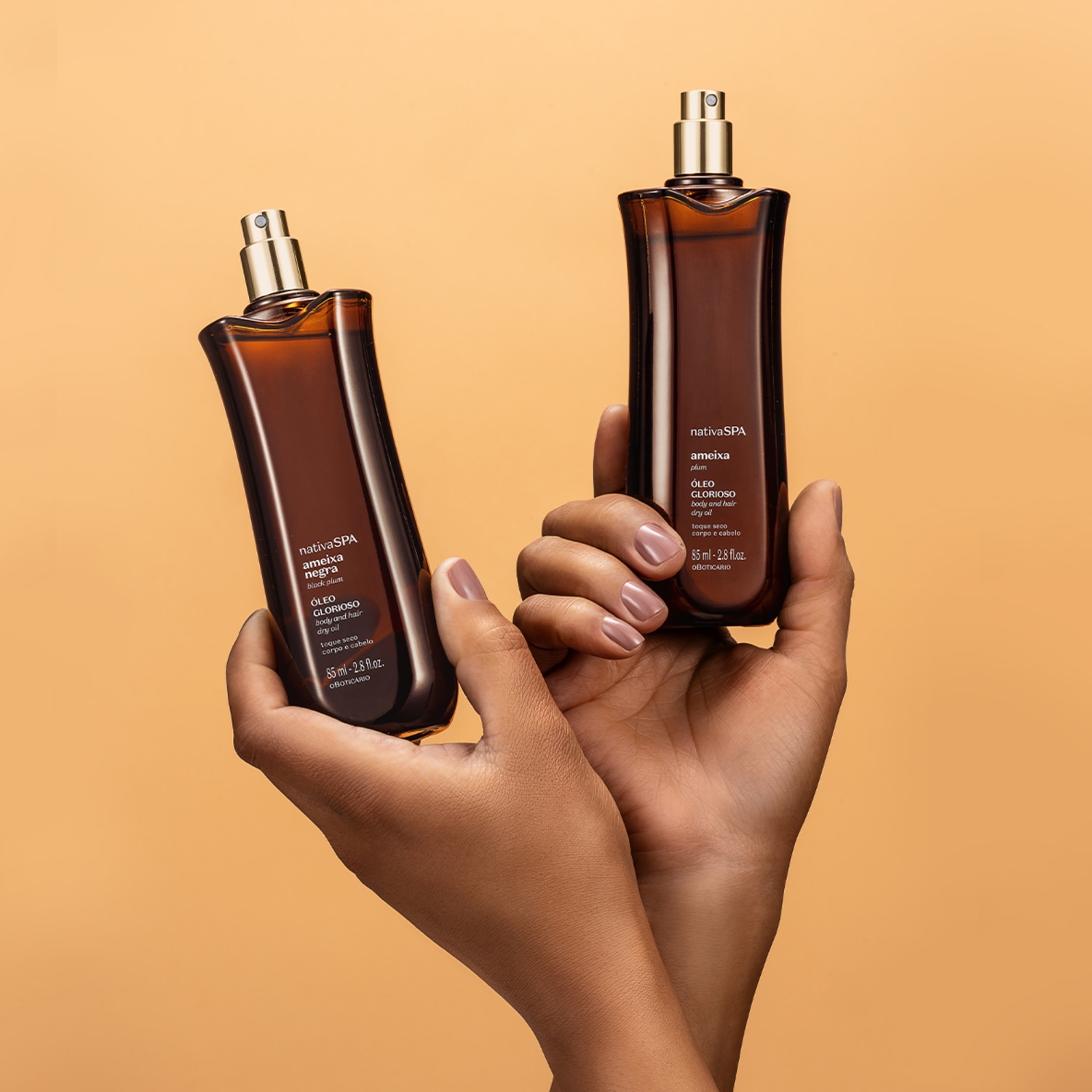 Óleo Multifuncional Glorioso Corpo e Cabelos Nativa SPA Ameixa Plum 85ml