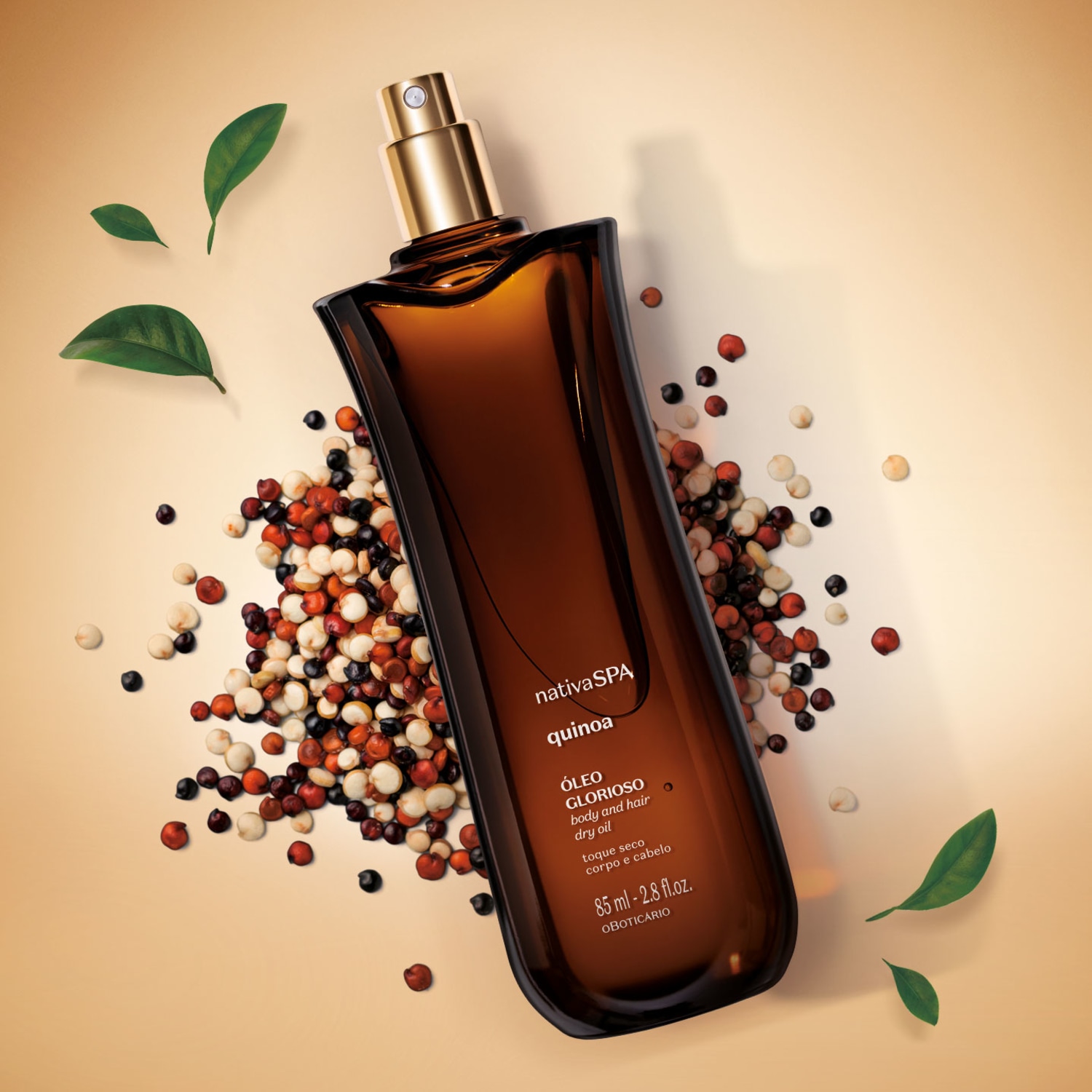 Óleo Multifuncional Glorioso Corpo e Cabelos Nativa SPA Quinoa 85ml