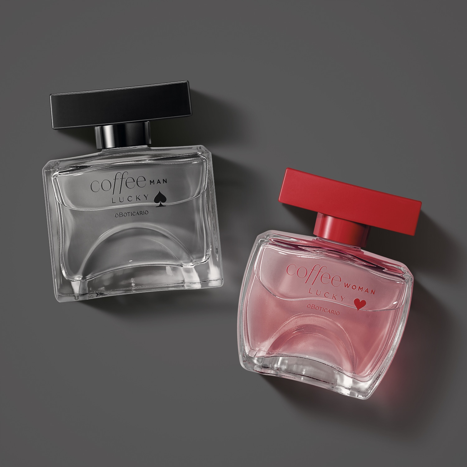 Combo Coffe Lucky Desodorante Colônia: Woman 100ml + Man 100ml