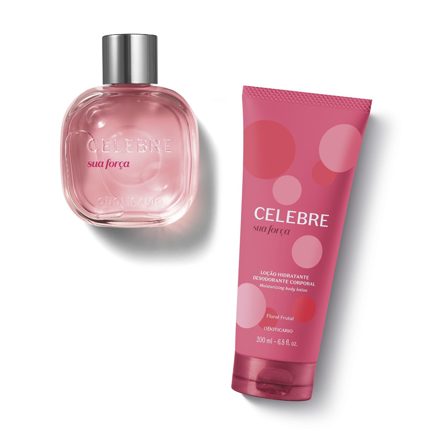 Combo Celebre Sua Força Feminino: Desodorante Colônia 100ml + Loção Corporal 200ml