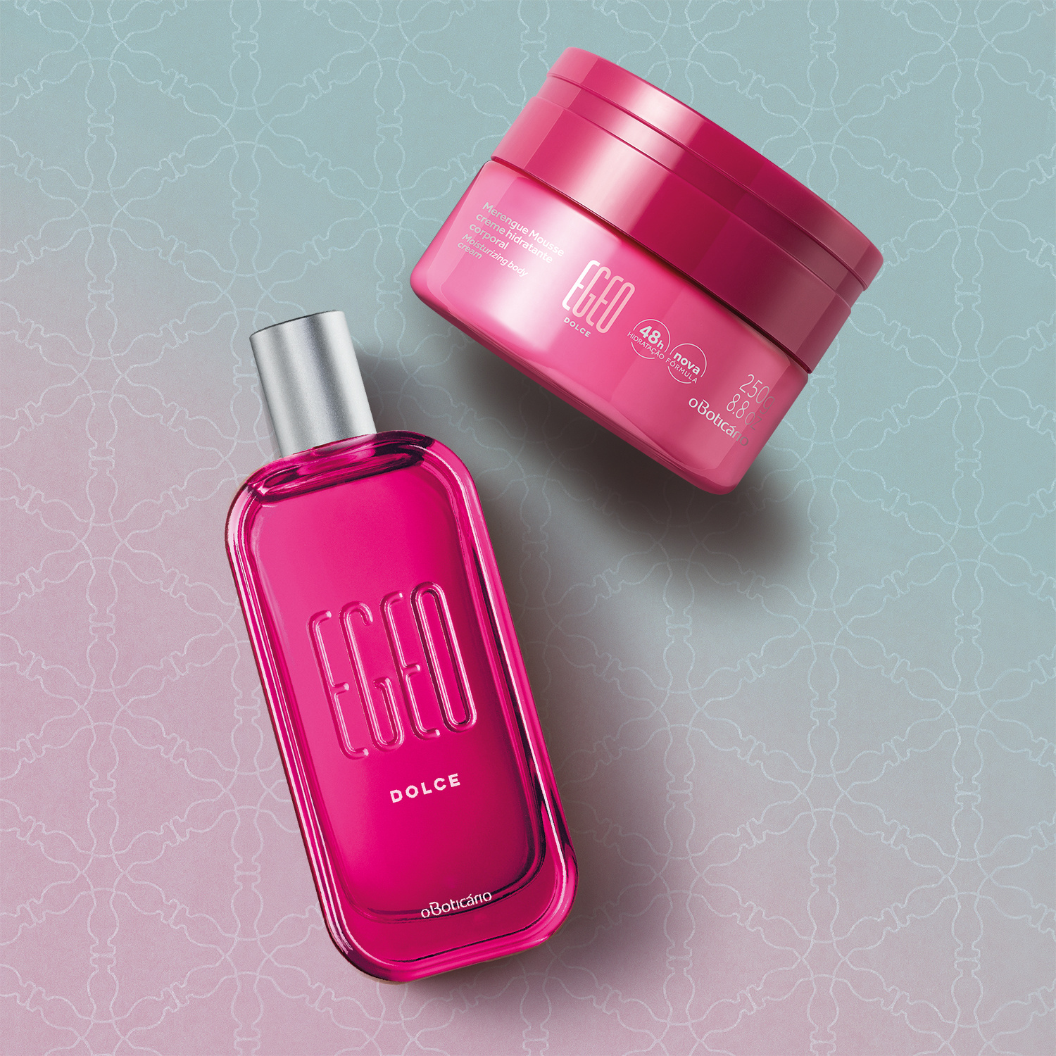 Combo Egeo Dolce: Desodorante Colônia 90ml + Merengue Mousse Hidratante 250g