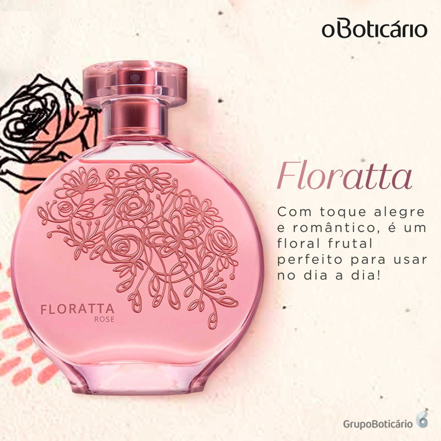 Conjunto Floratta Rose o Boticário