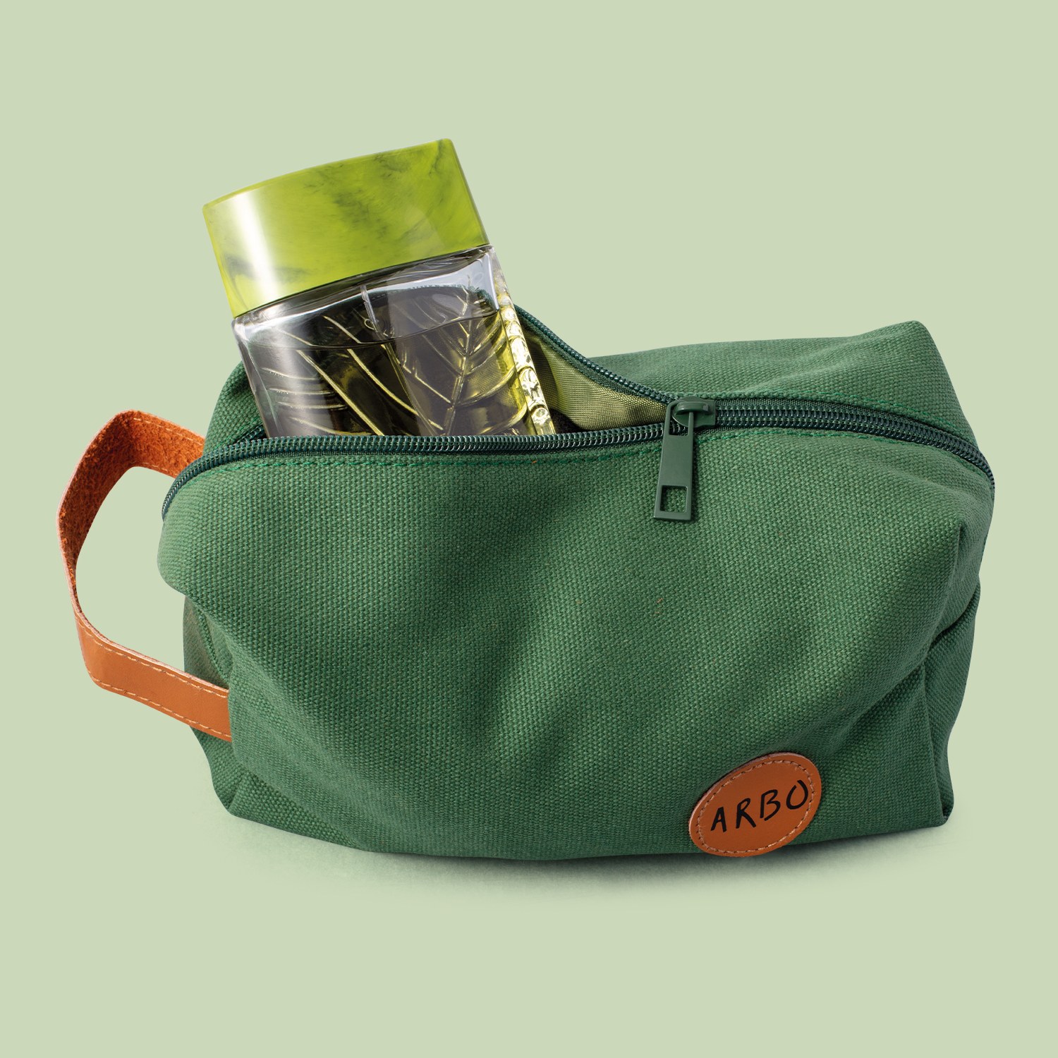 Nécessaire Verde Com Alça Arbo