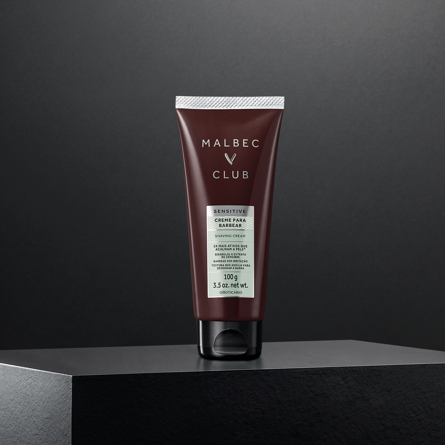 Creme para Barbear Malbec Club Sensitive 100g