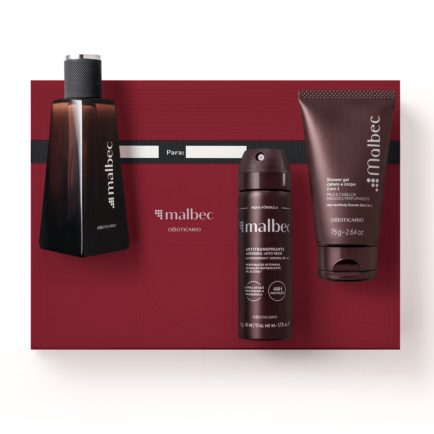 Mini Kit Presente Malbec (3 itens) | O Boticário