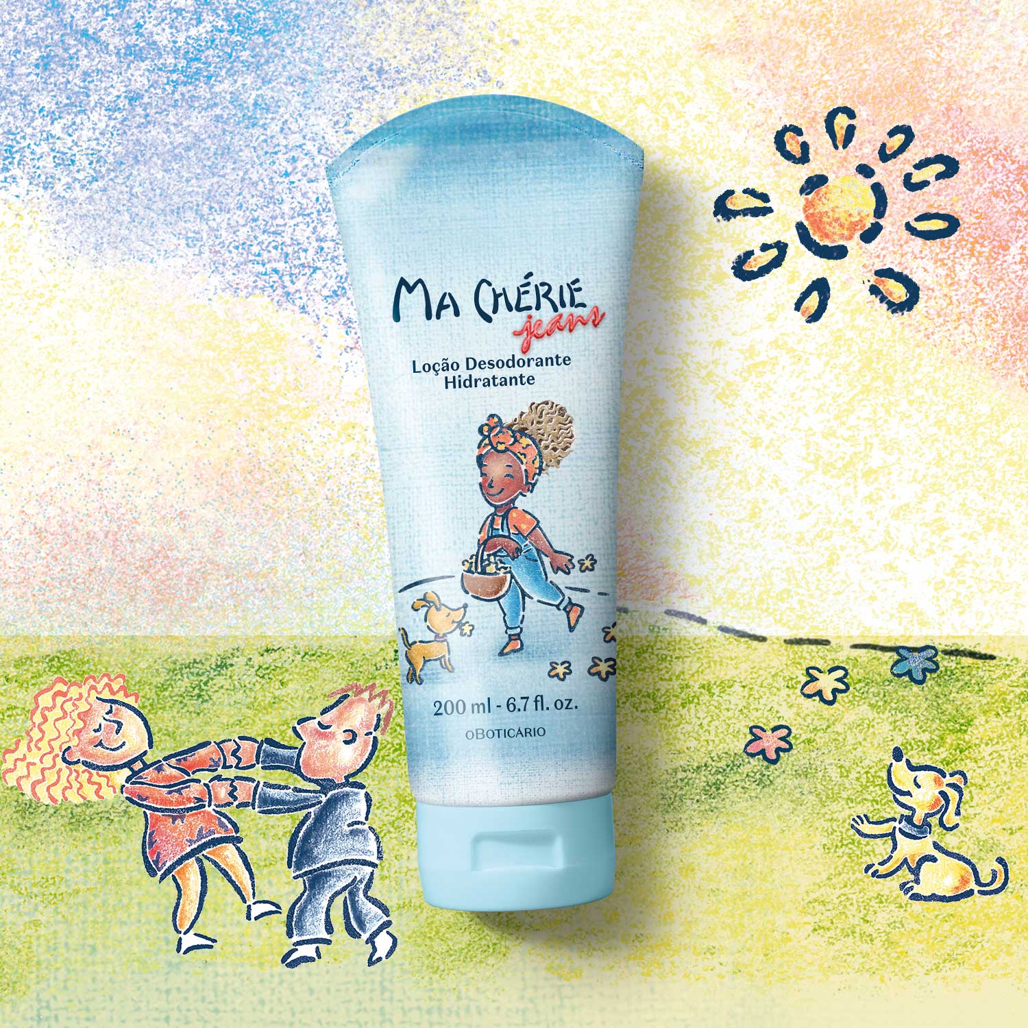 Loção Desodorante Hidratante Ma Chérie Jeans 200ml