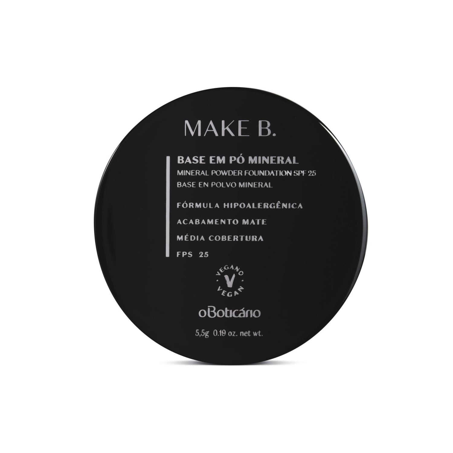 Base em Pó Mineral Cor 20 Make B. 5,5g