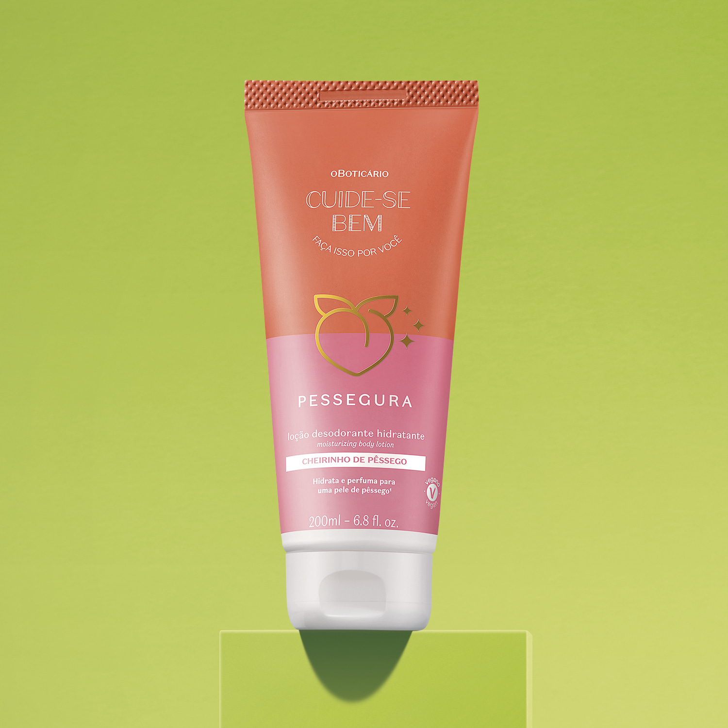 Loção Hidratante Desodorante Corporal Cuide-se Bem Pessegura 200ml