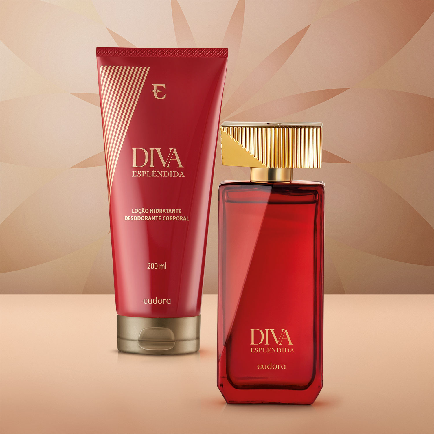 Combo Diva Esplêndida: Desodorante Colônia 100ml + Loção Corporal 200ml