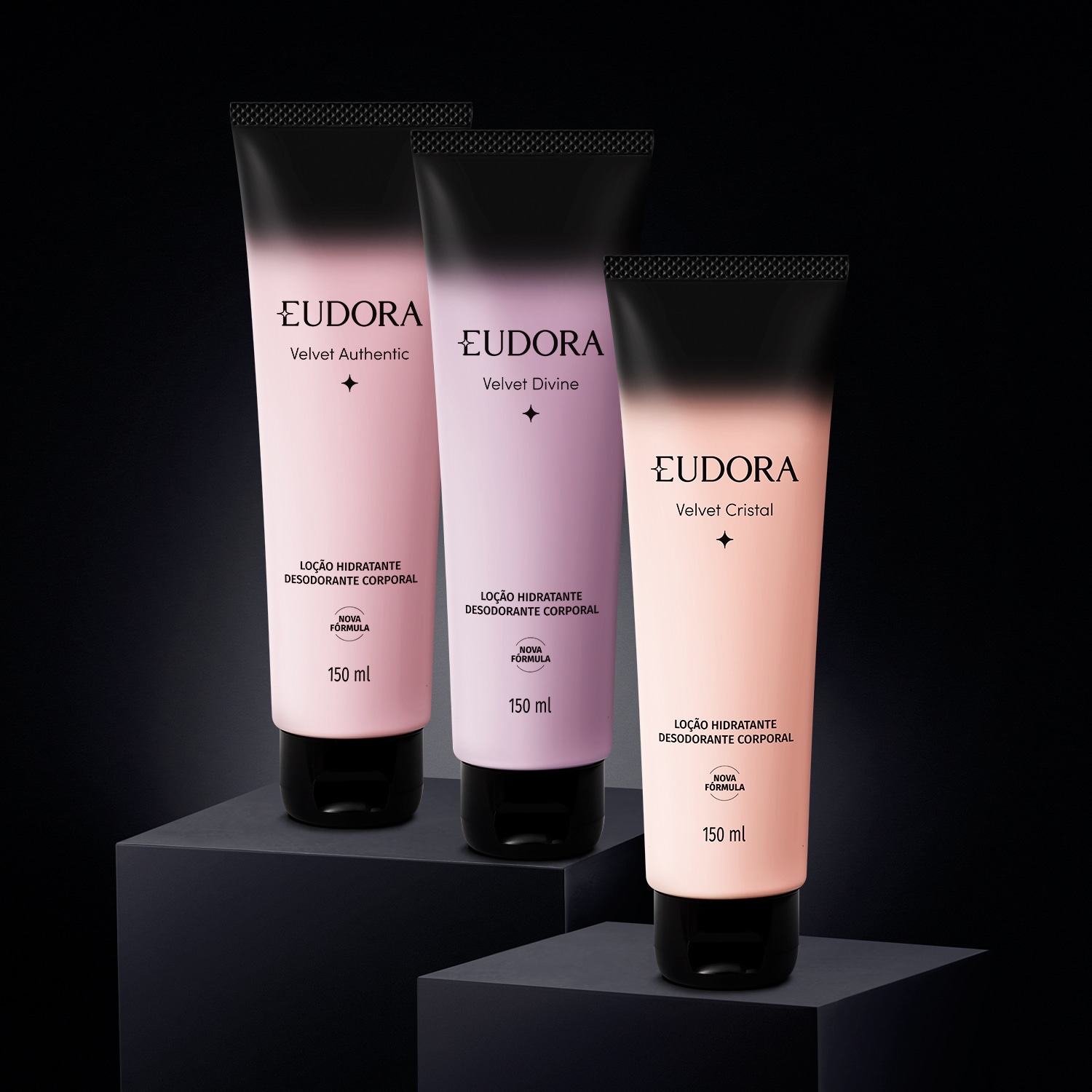 Loção Hidratante Desodorante Corporal Eudora Velvet Divine 150ml