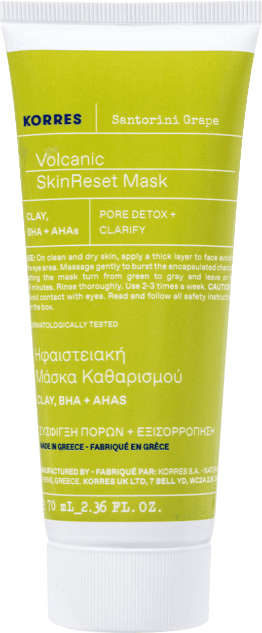 Máscara Facial Korres Volcanic Skin Reset de 70ml