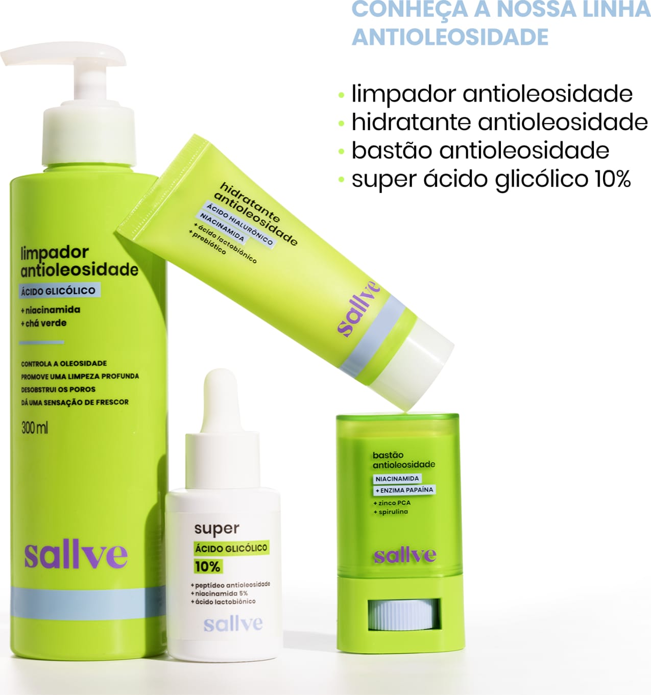 Hidratante Antioleosidade Sallve, 40g.