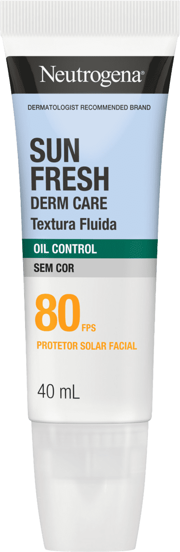 Protetor Solar Facial Neutrogena Sun Fresh Oil Control FPS80 Sem Cor, 40ml.