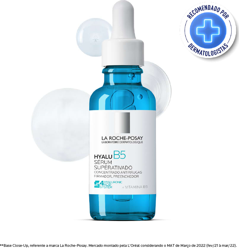 A imagem mostra o Sérum Redutor de Linhas Hyalu B5 de La Roche-Posay.
