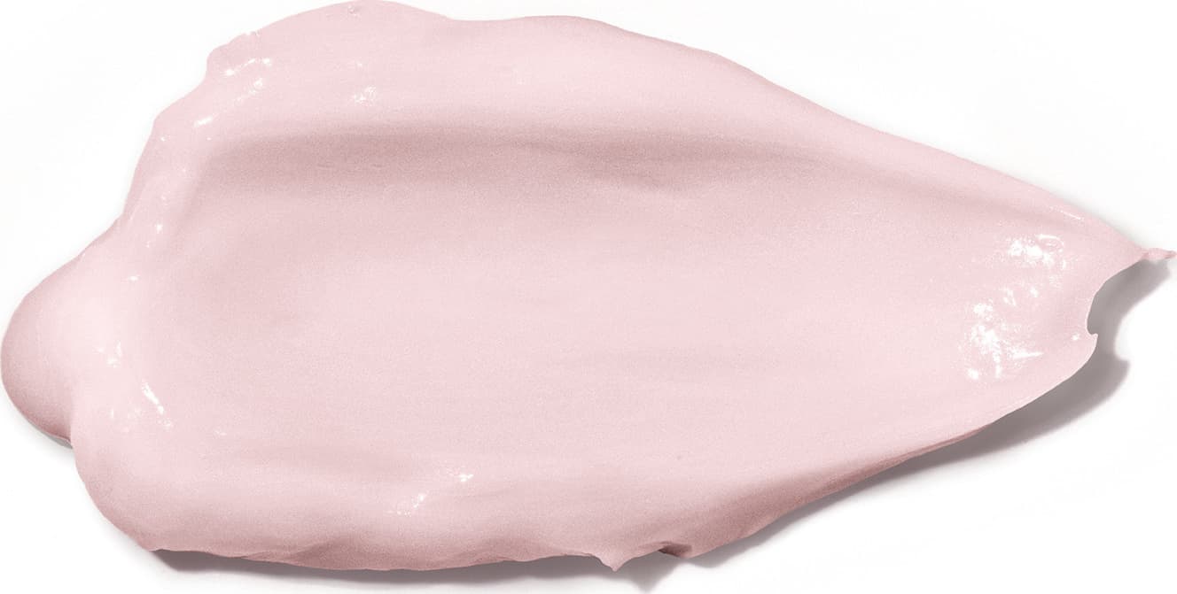 Imagem da textura do creme relaxante corporal Cuide-se Bem Cereja de Fases de cor rosa pálido, com aspecto cremoso e brilhante, apresentando superfície lisa e uniforme.