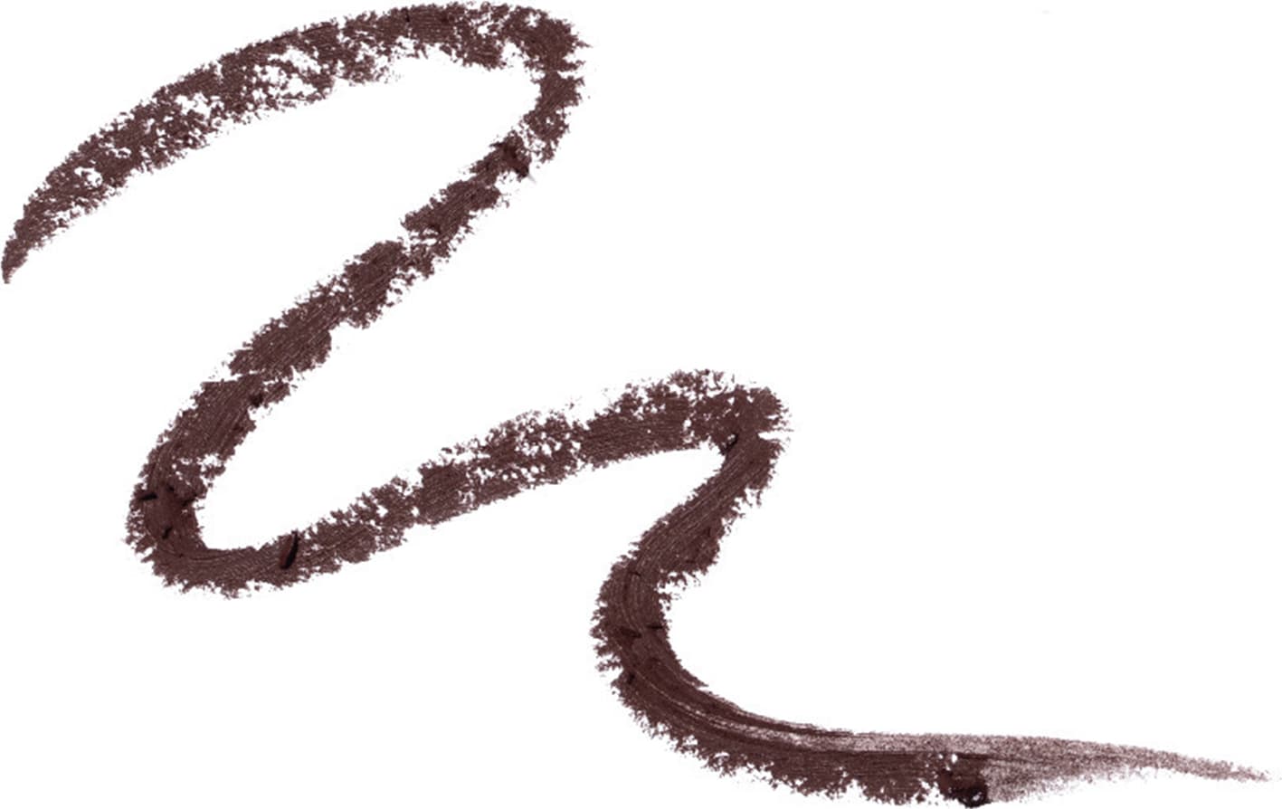 Imagem da textura marrom escura, cremosa e brilhante do lápis para olhos Marrontito POP Quem Disse, Berenice?, em superfície branca.