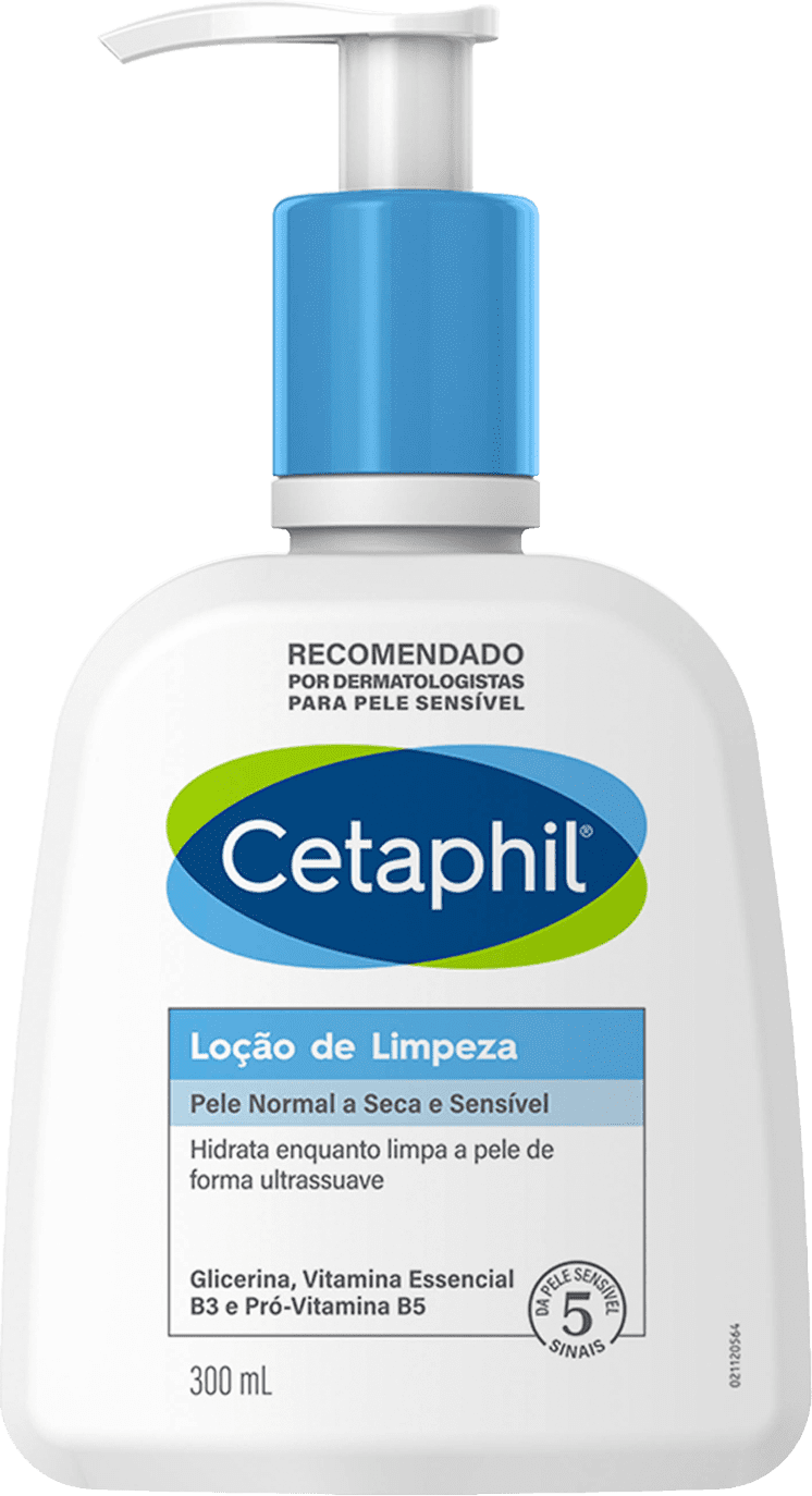 A imagem mostra a Loção de Limpeza Facial da marca Cetaphil.