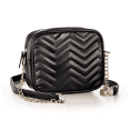 Bolsa Preta Média Chevron Eudora