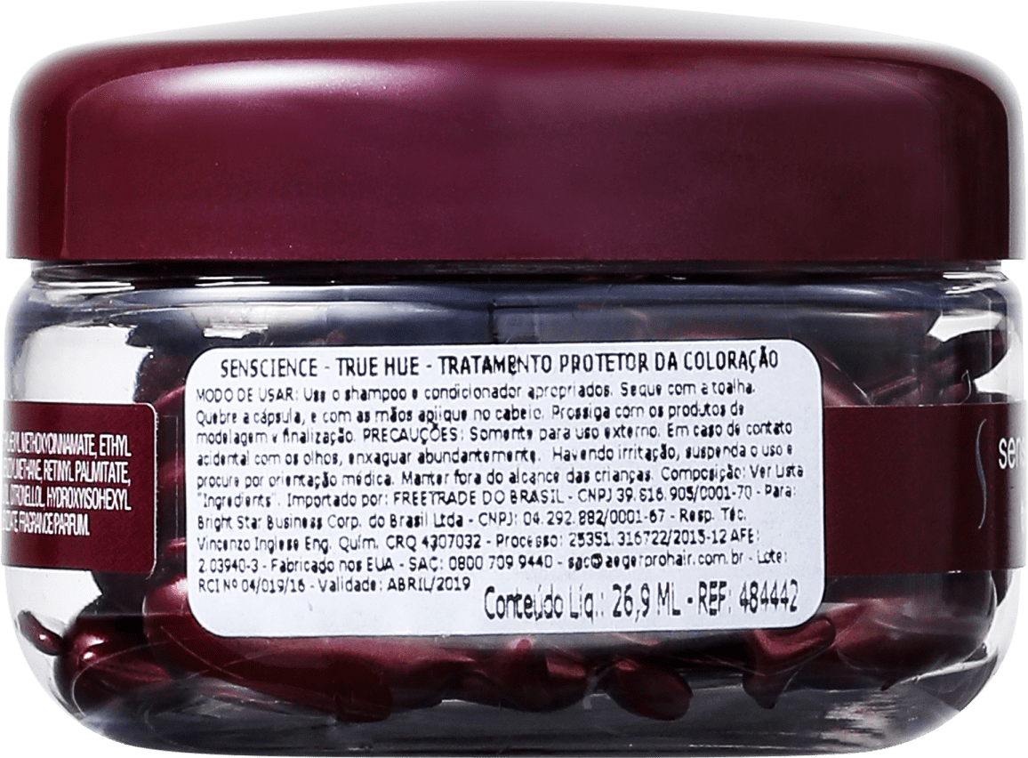 Senscience True Hue Color Protecting - Cápsulas de Tratamento 26,9ml