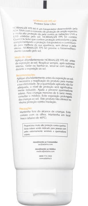 Ada Tina Normalize FPS 60 - Protetor Solar Facial 50ml