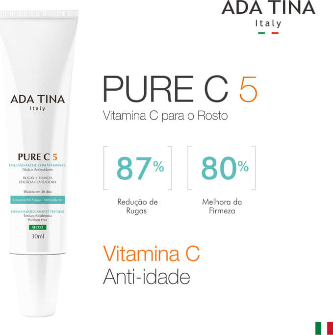 Ada Tina Pure C 5 - Emulsão Anti-Idade 30ml