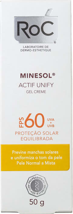 RoC Minesol Actif Unify FPS 60 - Protetor Solar Facial 50g