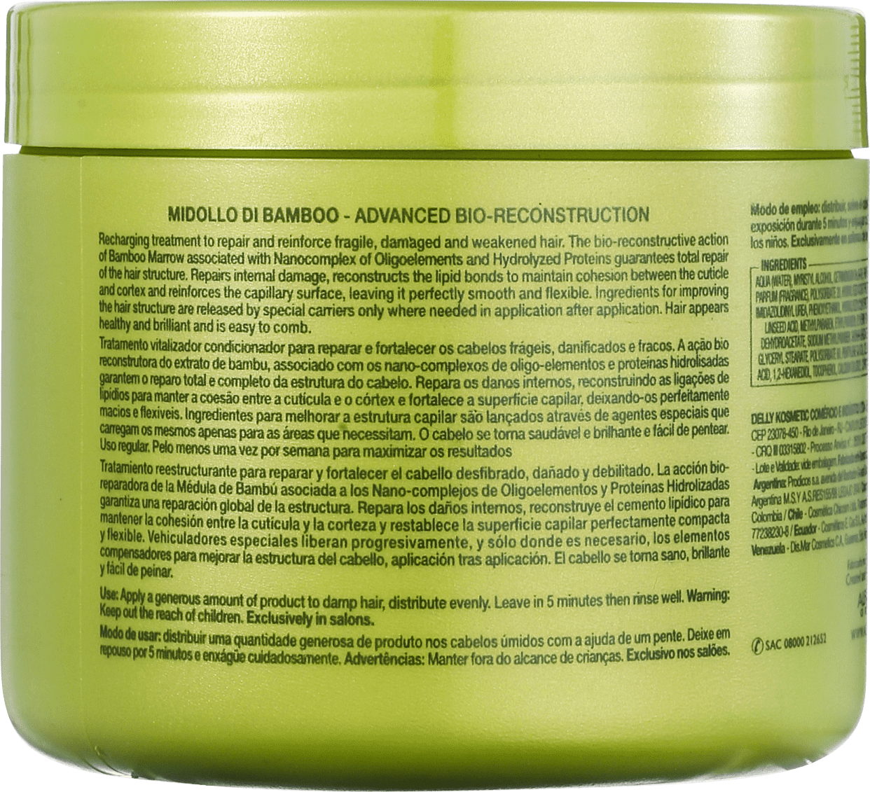 Alfaparf Midollo di Bamboo Recharging - Máscara Capilar 500ml