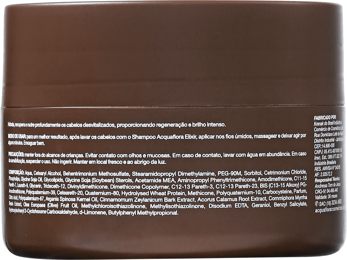 Acquaflora Elixir - Máscara de Nutrição 250g