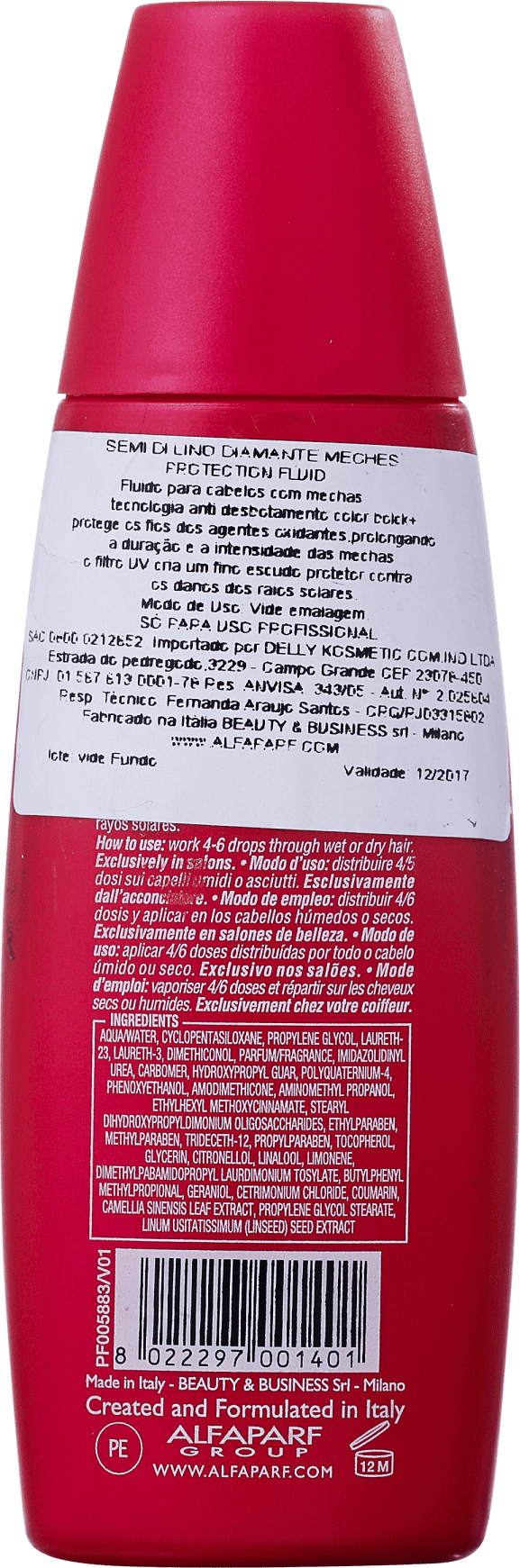 Alfaparf SdL Diamante Color Protection - Protetor Solar Capilar 125ml