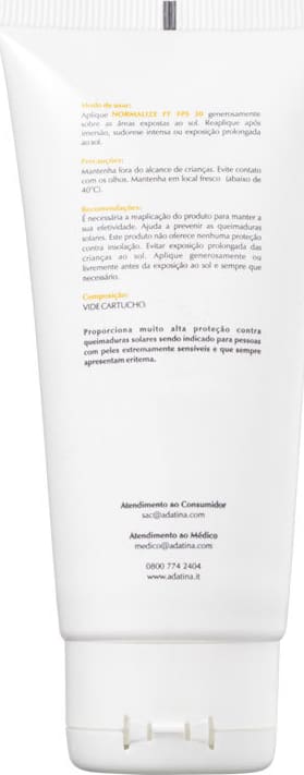Ada Tina Normalize Ft Luce Cor 10 FPS 30 - Protetor Solar Facial com Cor 50ml