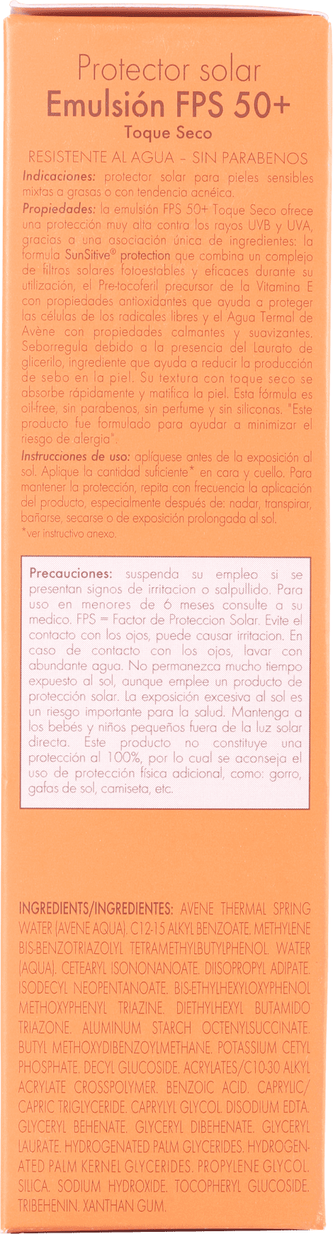 Avène Very High Protection Oil Free FPS 50 - Protetor Solar Facial 50ml