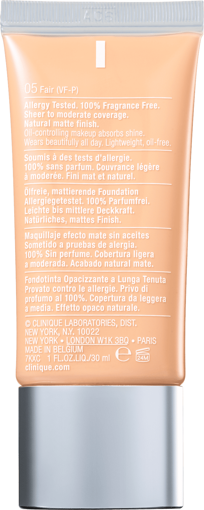 Clinique Stay Matte Oil Free Makeup 05 Fair - Base Líquida 30ml