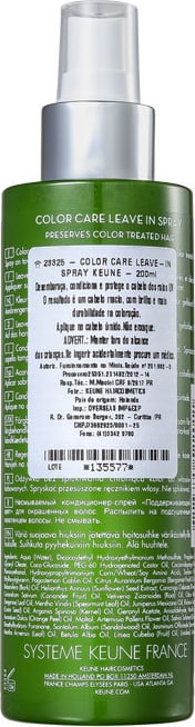 Keune So Pure Color Care Spray - Leave-in 200ml