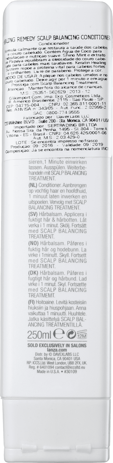 L'Anza Healing Remedy Scalp Balancing - Condicionador 250ml