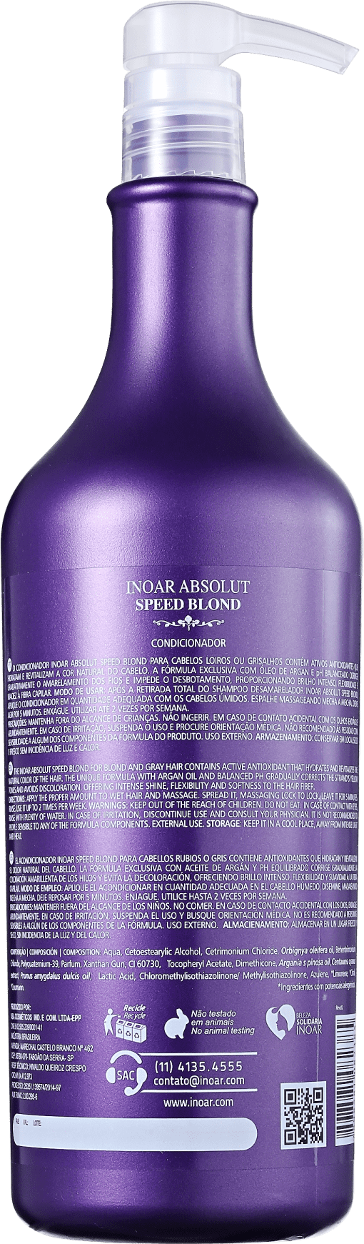 Inoar Absolut Speed Blond - Condicionador 1000ml