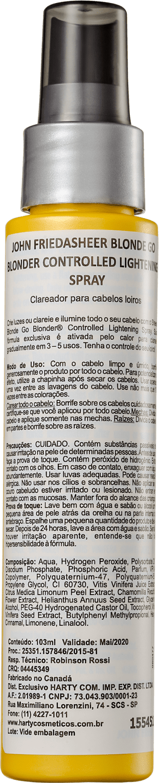 John Frieda Sheer Blonde Go Blonder Controlled - Spray Clareador Termoativo 103ml