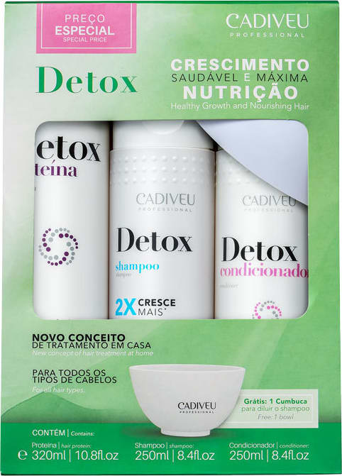 Kit Cadiveu Professional Detox Home Care + Pote (3 Produtos)