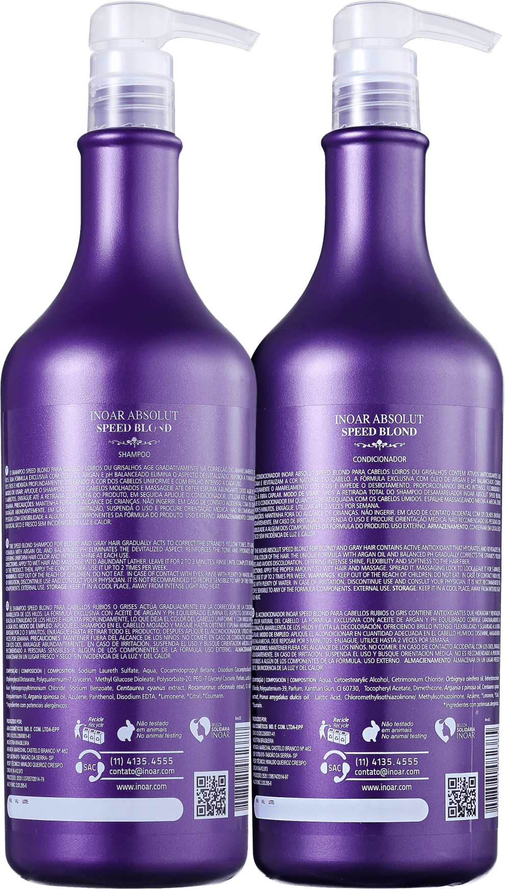Kit Absolut Speed Blond Duo 1000ml