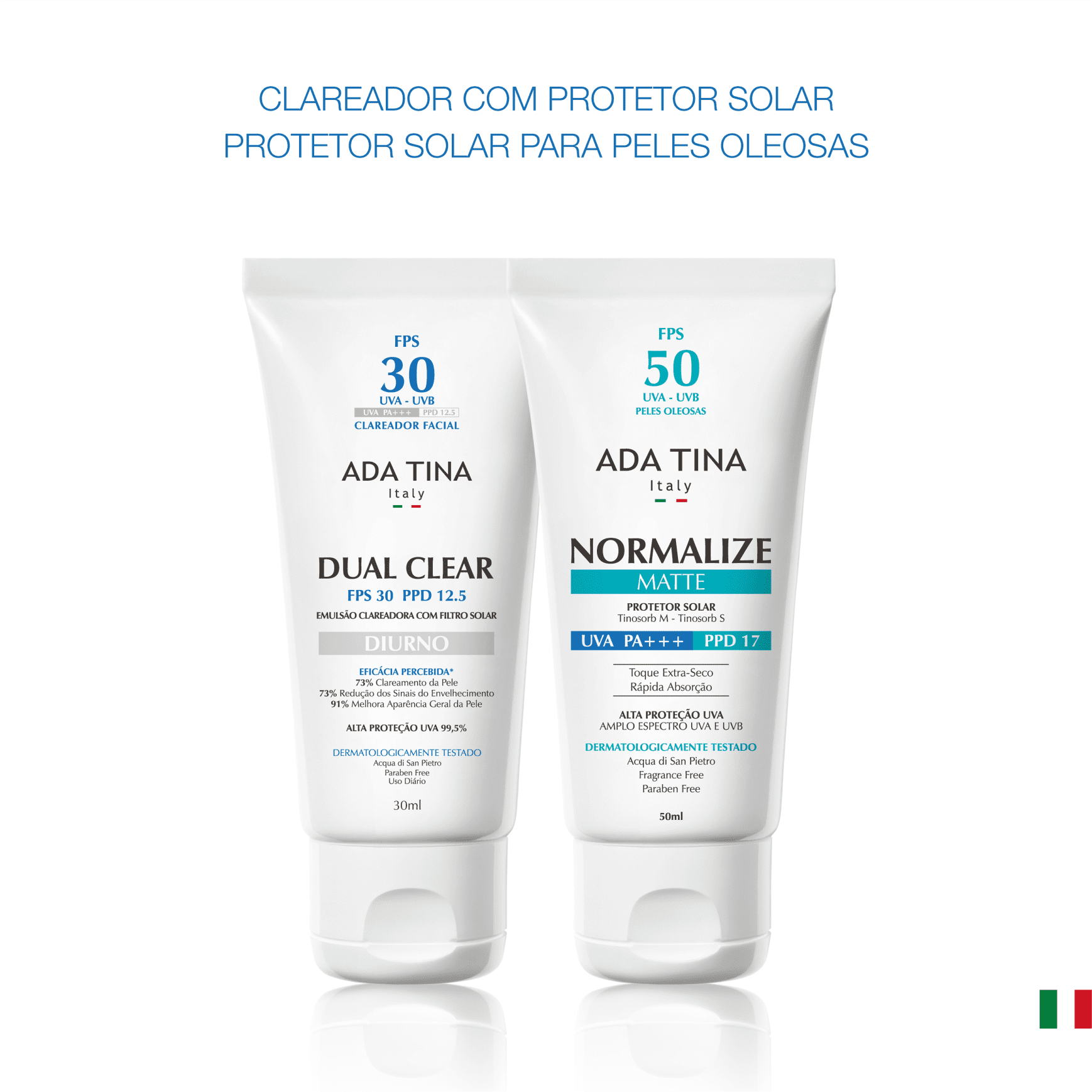 Kit Ada Tina Dual Clear Normalize Matte (2produtos)