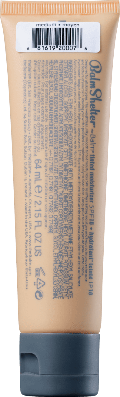 the Balm Balmshelter Medium FPS 18 - Hidratante com Cor 64g