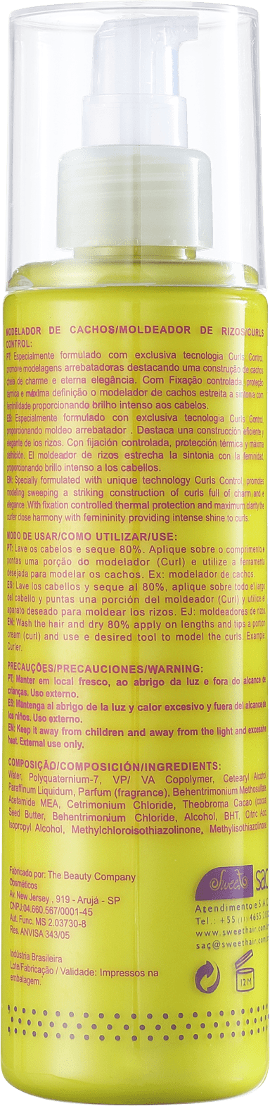 Sweet Hair Kiss Me Curls - Creme Modelador 200g