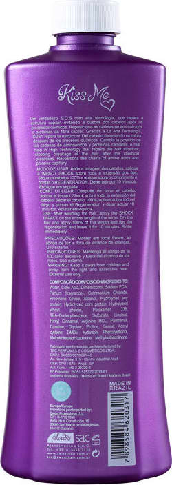 Sweet Hair Kiss Me Sos Impact Shock Passo 1 - Tratamento 500ml