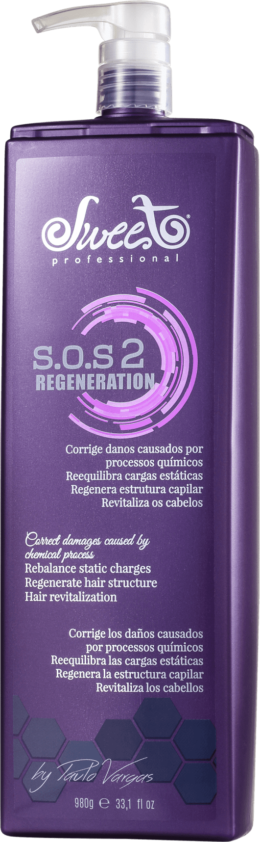Sweet Hair Kiss Me Sos Regeneration Passo 2 - Tratamento 980g