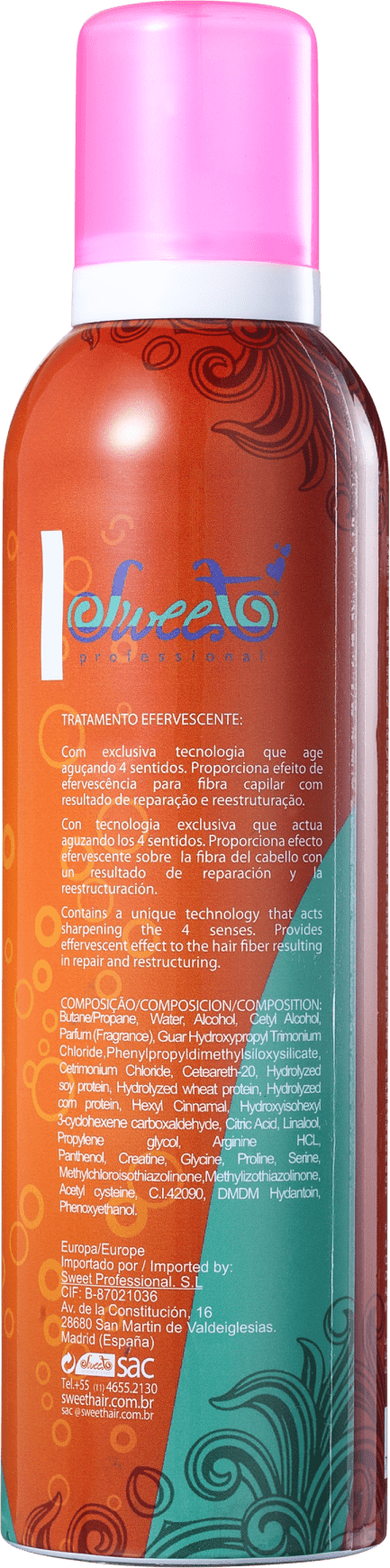 Sweet Hair Corazón de Melón Efervescente - Tratamento Reconstrutor 260ml