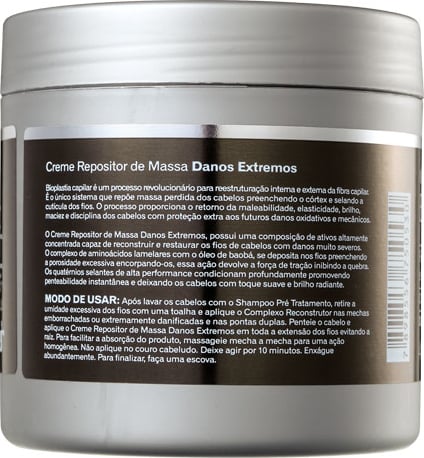 Lowell Bioplastia Capilar Repositor de Massa - Máscara de Reconstrução 450g