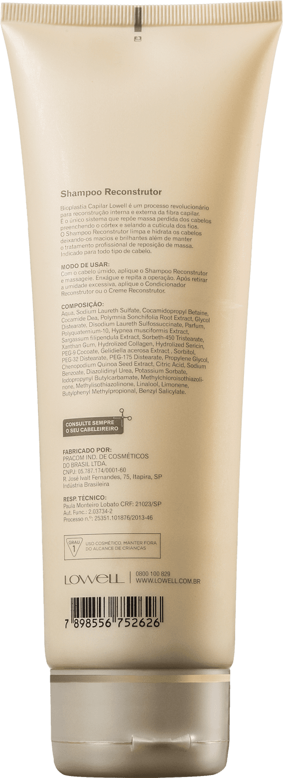 Lowell Bioplastia Capilar Reconstrutor - Shampoo 240ml