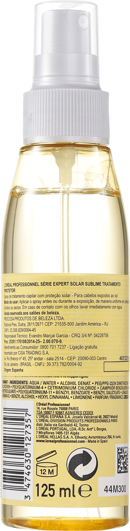 L'Oréal Professionnel Expert Solar Sublime - Spray Leave-in 125ml