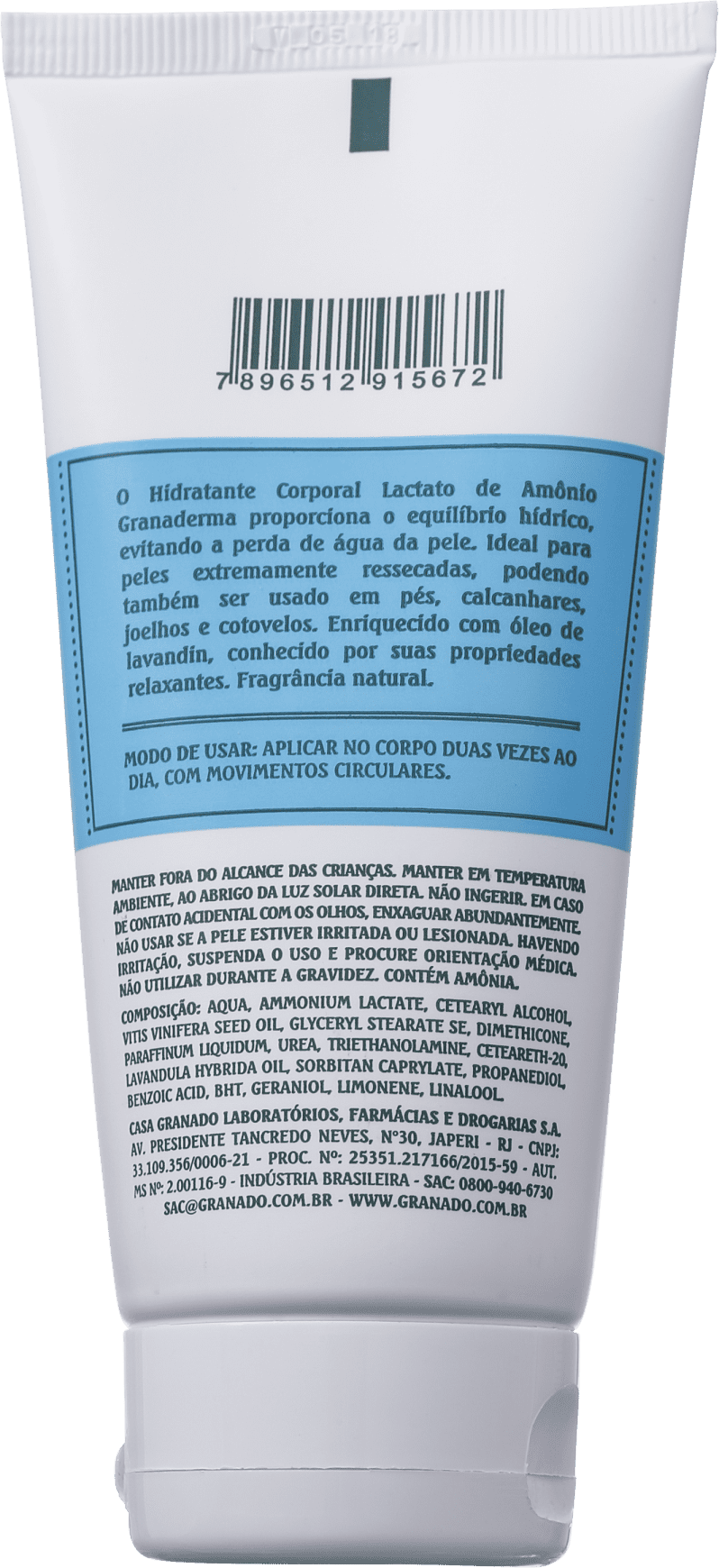 Granado Granaderma Lactato de Amônio - Creme Hidratante Corporal 180g