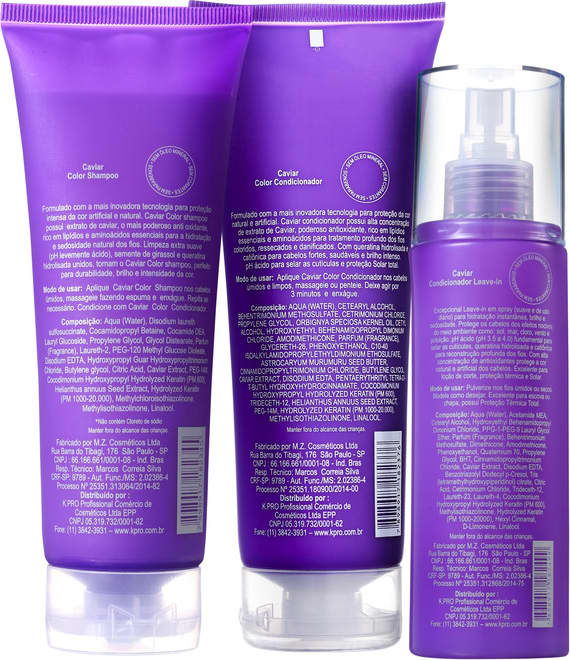 Kit K.Pro Caviar Cabelos Finos (3 Produtos)
